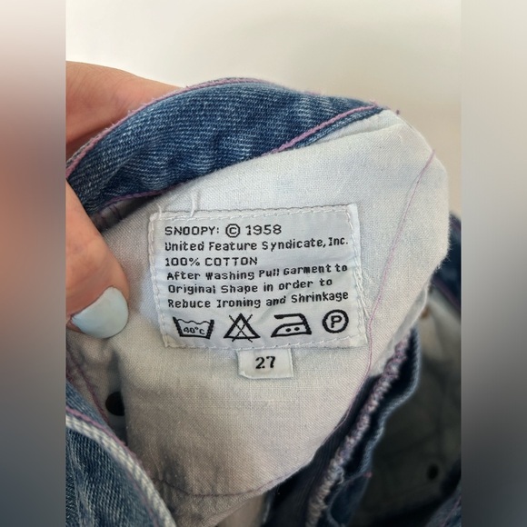 Vintage Snoopy High Rise Denim Shorts - Picture 11 of 11
